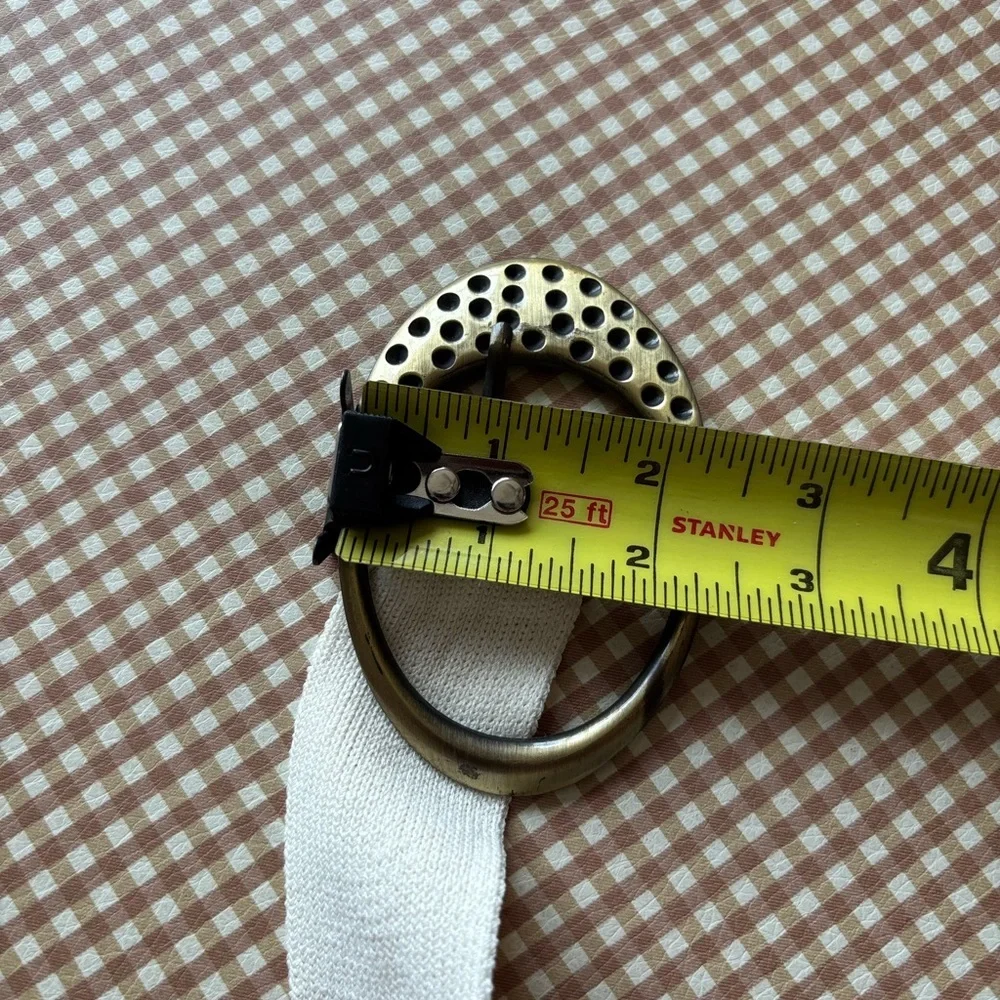 VINTAGE Y2K Belt Cream Beige Fabric.NO BRAND NO SIZE TAG.Festival Cowgirl‎ Boho